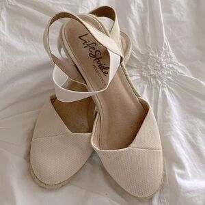 LifeStride Women’s Kimmie Slip-On Espadrilles in Almond